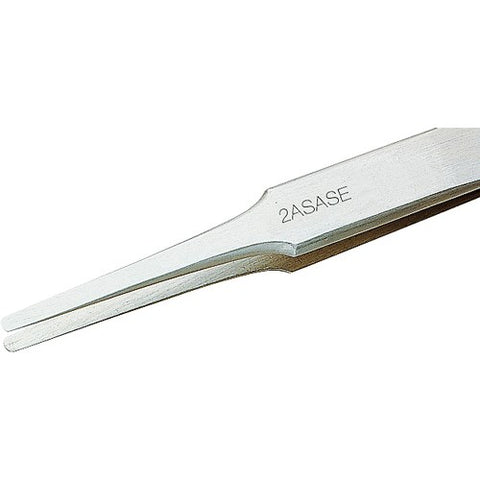 Forceps- Stainless Steel Straight Tapered Flat Round Tip