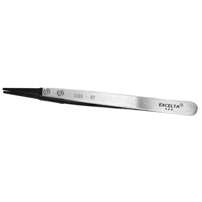 ESD-Safe Softip™ Stainless Steel Forceps with Replaceable Flat Carbofib Tips